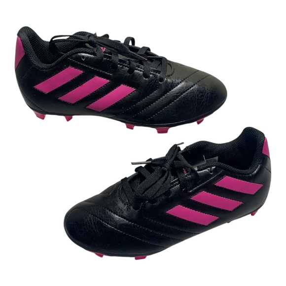 adidas Goletto VII FG Junior Pink Black Soccer Cleats Girl’s Size 3 - Picture 1 of 13